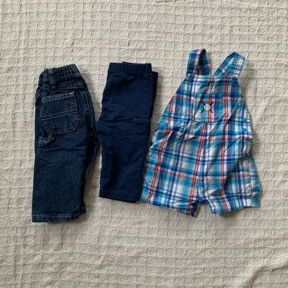 3/$20 bundle Baby Boys’ Bundle Pants and Overall Lot